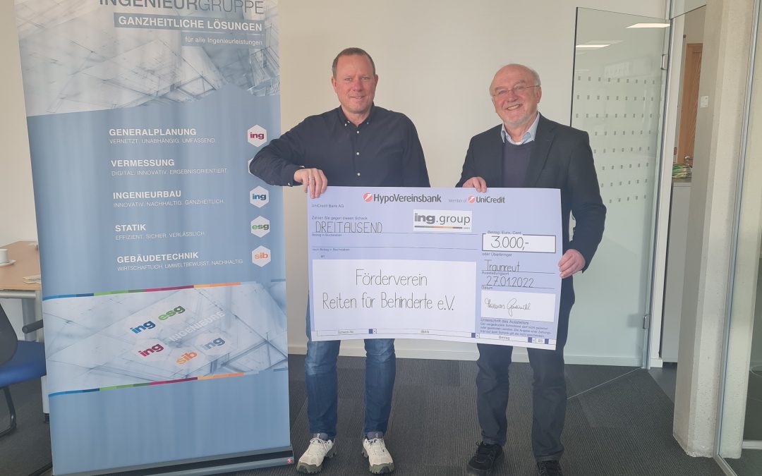 3000€ AN FÖRDERVEREIN “REITEN FÜR BEHINDERTE”