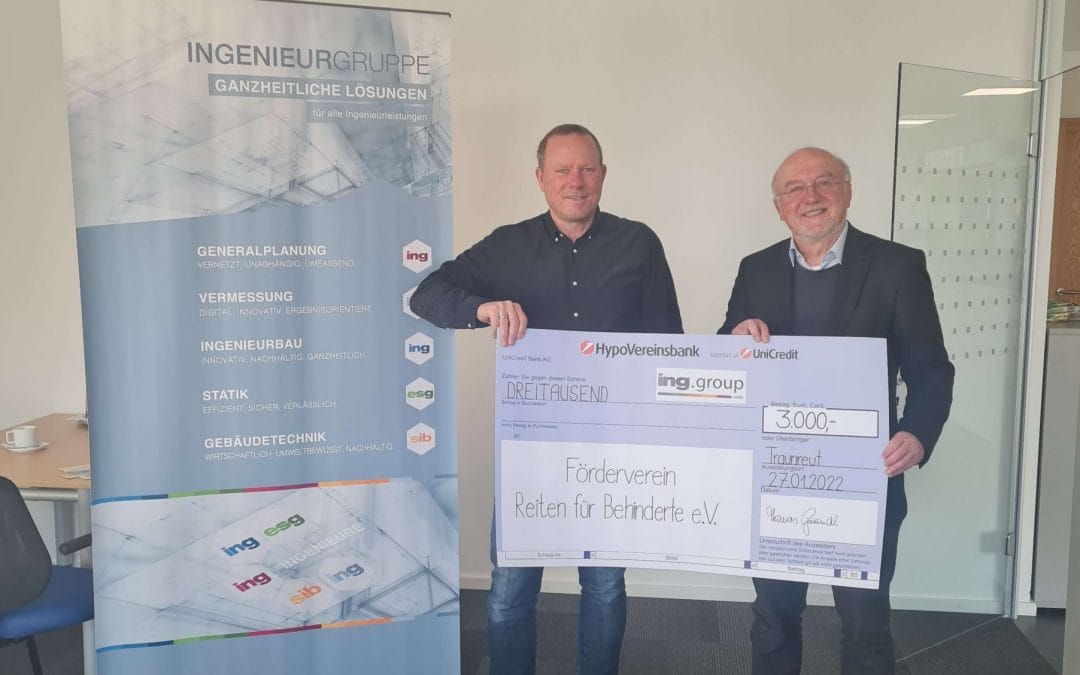 3000€ AN FÖRDERVEREIN “REITEN FÜR BEHINDERTE”