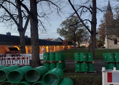 Kanalsanierung Mischwasserkanal  Grabenlose Erneuerung Kanal DN 400 STZ im Berstliningverfahren
