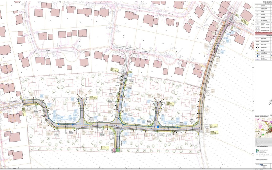 Erschließung Baugebiet „Rosenstraße“ in Kirchweidach  Erschließungsmaßnahme