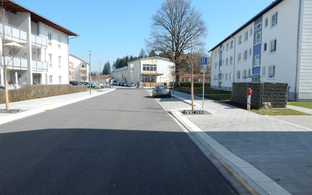 Ausbau der Fridtjof-Nansen-Straße in Traunreut  Ausbau und Neugestaltung der Fahrbahn und der Nebenflächen