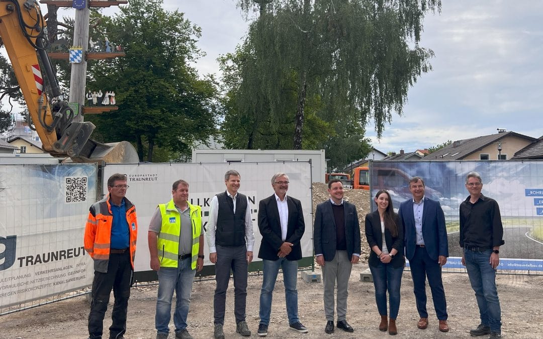 Spatenstich am 16.05.2024  –  alter Marktplatz in Traunreut