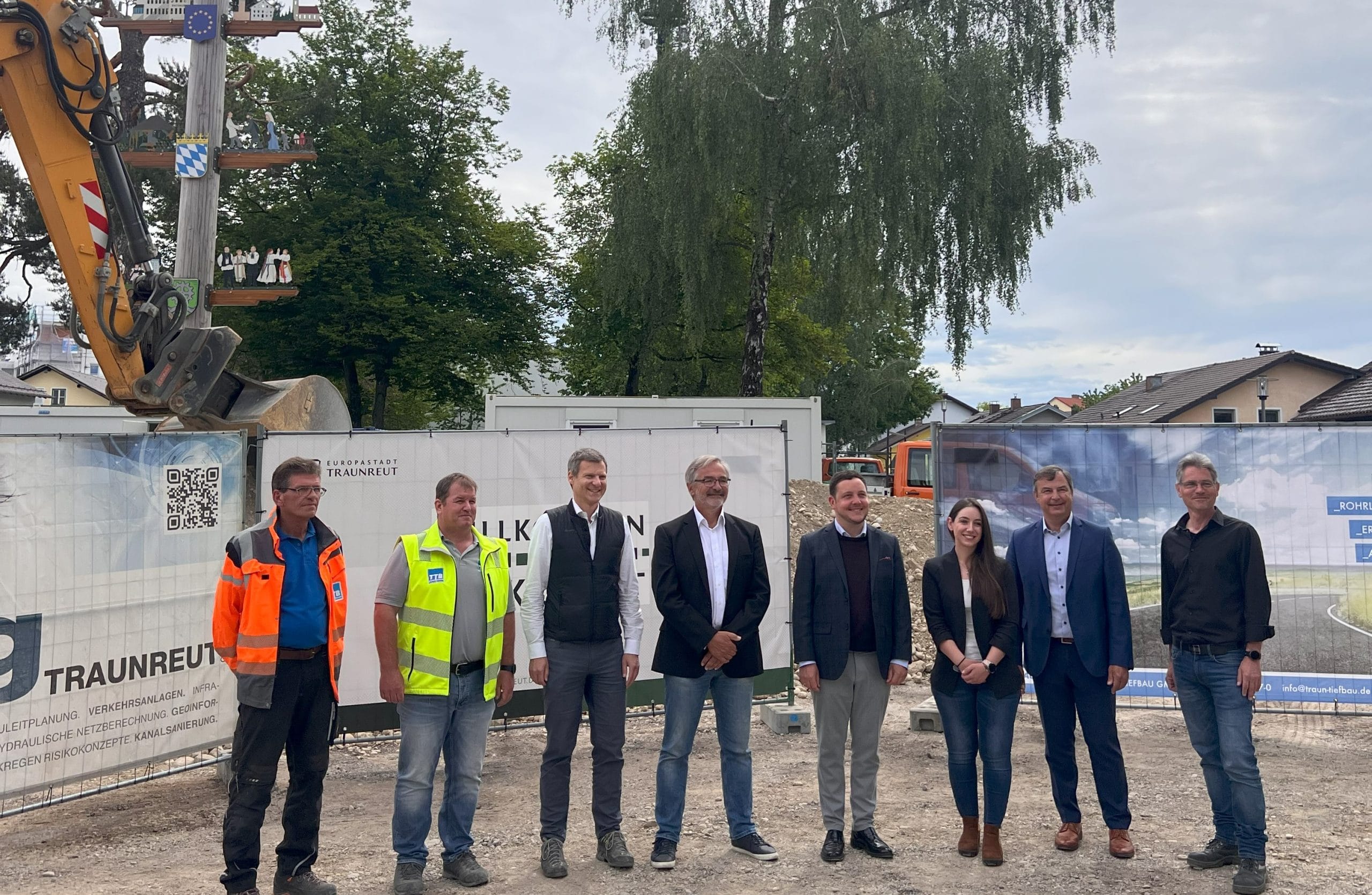 Spatenstich am 16.05.2024  –  alter Marktplatz in Traunreut